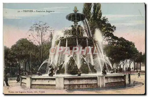 Cartes postales Troyes Fontaine Argence