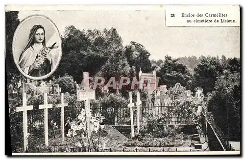 Cartes postales Enclos Des Carmelites Au Cimetiere De Lisieux