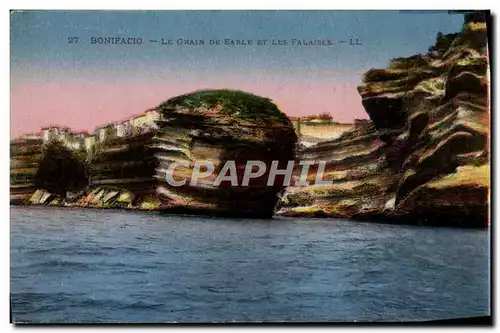 Cartes postales Bonifacio Le Grain De Sable Et Les Falaises