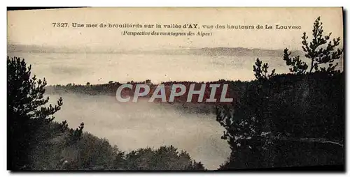 Cartes postales Une Mer De Brouillards Sur La Vallee d&#39Ay vue des hauteurs de la Louvesc