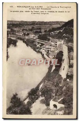 Ansichtskarte AK Besancon Les Bains Le Doubs a Tarragnoz et vue sur Besancon