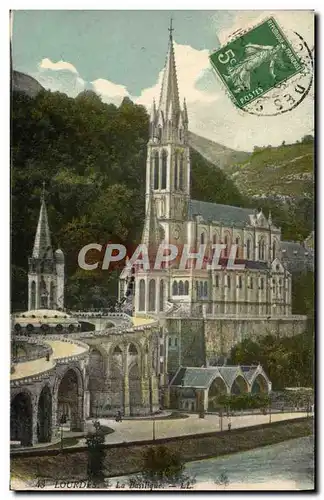 Cartes postales Lourdes La Basilique