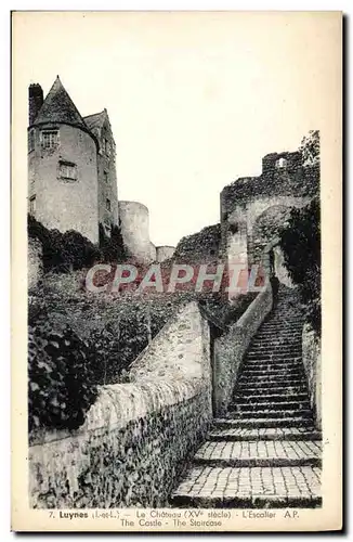 Cartes postales Luynes Le Chateau L&#39escalier