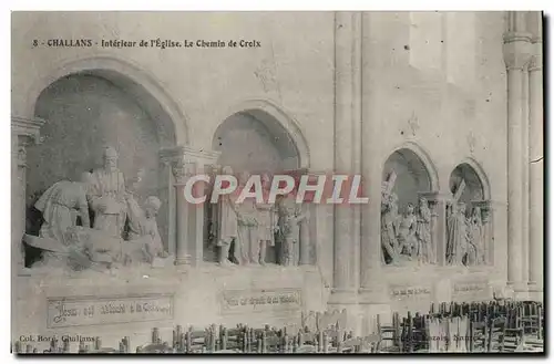 Cartes postales Challans Laterieur De I'Eglise Le Chemin De Croix