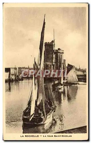 Cartes postales La Rochelle La Tour Saint Nicolas Bateaux de peche