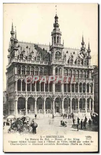 Cartes postales Bruxelles La Maison Du Roi