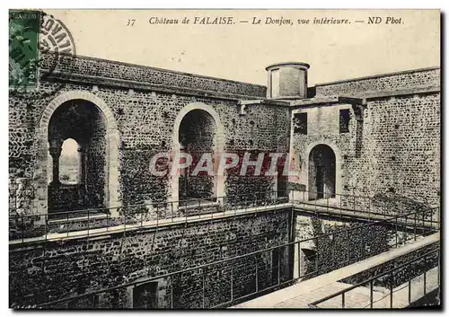 Ansichtskarte AK Chateau De Falaise Le Donjon Vue Interieure