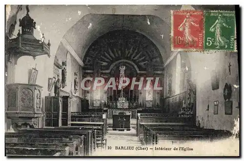 Cartes postales Barlieu Interieur De I'Eglise