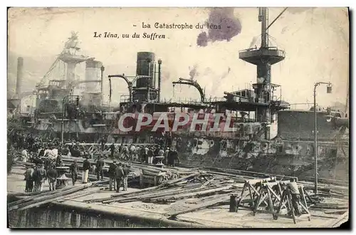 Cartes postales Bateau Catastrophe du Iena Vu du Suffren