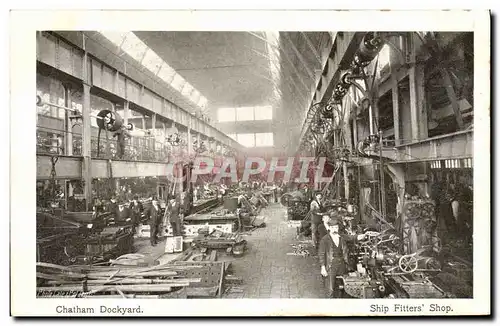 Ansichtskarte AK Bateau Chatham Dockyard Ship Fitters&#39 shop