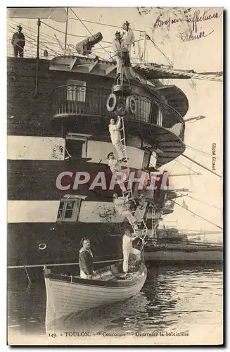 Cartes postales Bateau Marins Couronne Desarmer la baleiniere