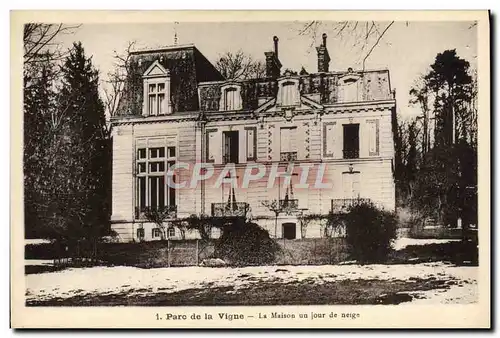 Ansichtskarte AK Maison des enfants des cheminots du Nord Parc de la Vigne Crouy sur Ourcq Train La maison un jou