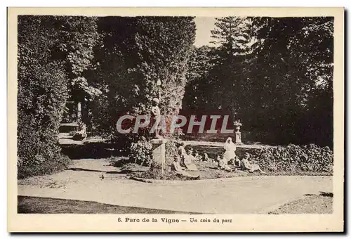 Cartes postales Maison des enfants des cheminots du Nord Parc de la Vigne Crouy sur Ourcq Train un coin du parc