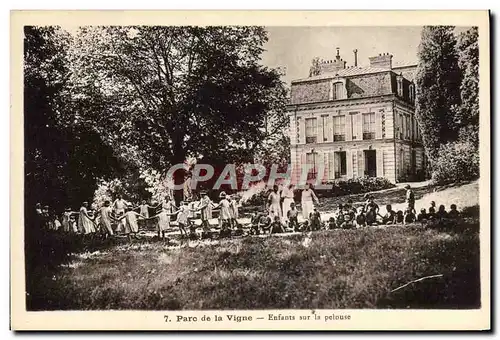 Cartes postales Maison des enfants des cheminots du Nord Parc de la Vigne Crouy sur Ourcq Train Enfants sur la p