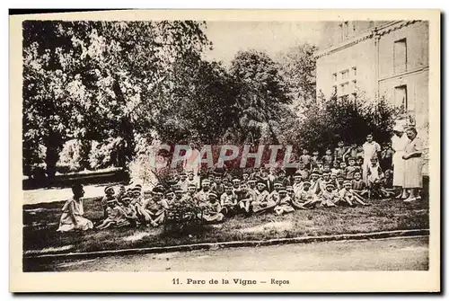 Ansichtskarte AK Maison des enfants des cheminots du Nord Parc de la Vigne Crouy sur Ourcq Train Repos