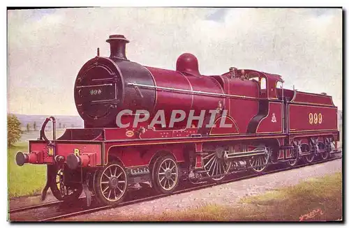 Cartes postales Train Express Engine Midland Railway