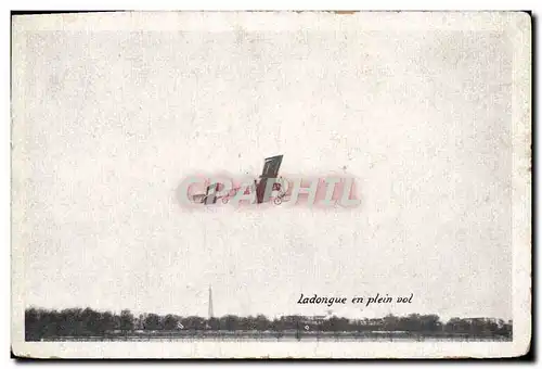 Cartes postales Avion Aviation Ladongue en plein vol