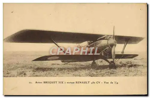 Cartes postales Avion Aviation Avion Breguet XIX a moteur Renault 180 CV