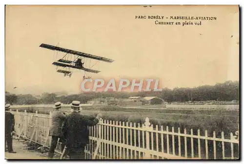Cartes postales Avion Aviation Parc Borely Marseille Aviation Cheuret en plein vol