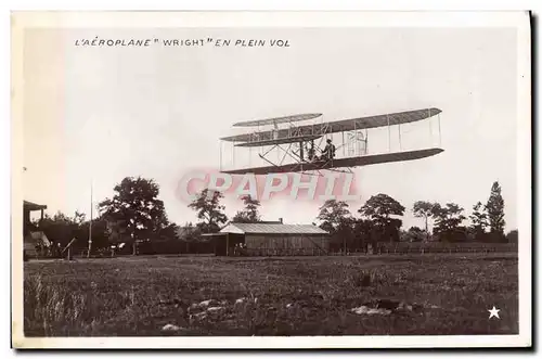 Ansichtskarte AK Avion Aviation Aeroplane Wright en plein vol