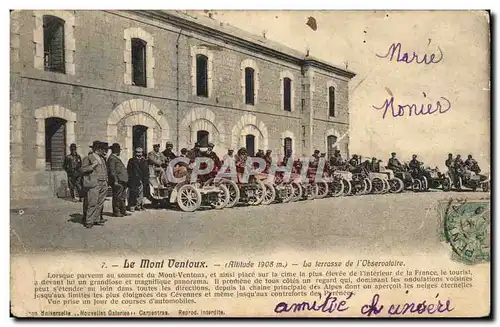 Cartes postales Automobile Le Mont Ventoux La terrasse de l&#39observatoire