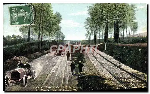 Ansichtskarte AK Automobile Circuit de la Seine Inferieure La route pres d&#39Angreville