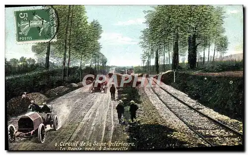 Cartes postales Automobile Circuit de la Seine Inferieure La route pres d&#39Angreville