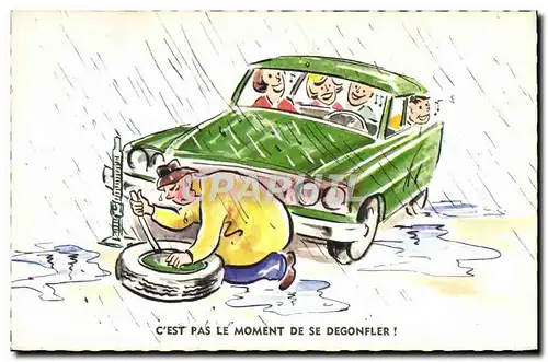 Cartes postales Automobile Homme