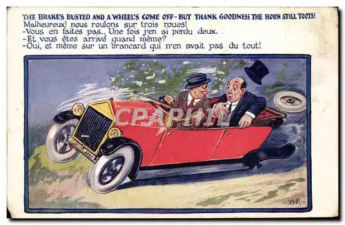 Ansichtskarte AK Automobile Illustrateur AF