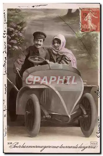 Cartes postales Automobile Femme