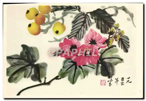 Cartes postales Chine China Fleurs