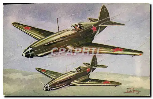 Cartes postales Avion Aviation le chasseur MIG 3 de l&#39URSS Russie