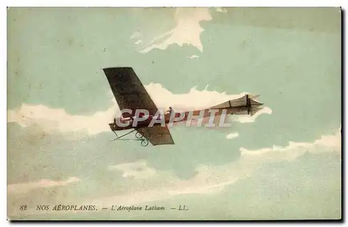 Cartes postales Avion Aviation Aeroplane Latham
