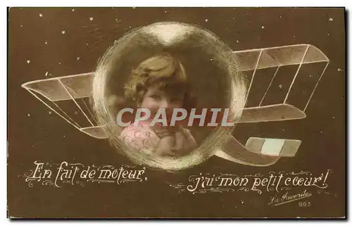 Cartes postales Avion Aviation Enfant