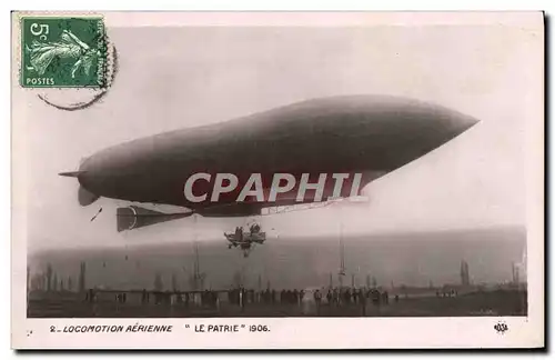 Cartes postales Avion Aviation Dirigeable Zeppelin Le Patrie