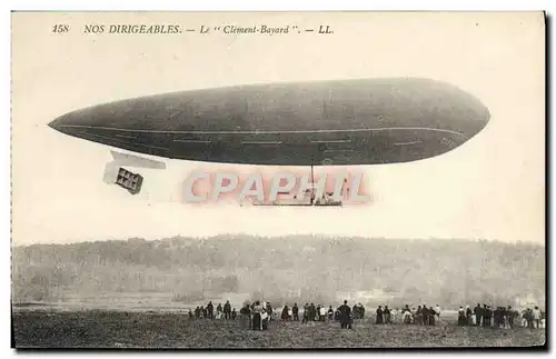 Ansichtskarte AK Avion Aviation Dirigeable Zeppelin Le Clement Bayard