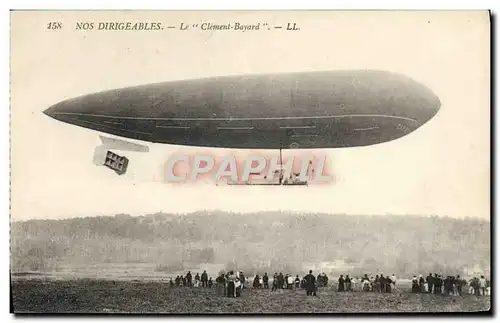 Cartes postales Avion Aviation Dirigeable Zeppelin Le Clement Bayard