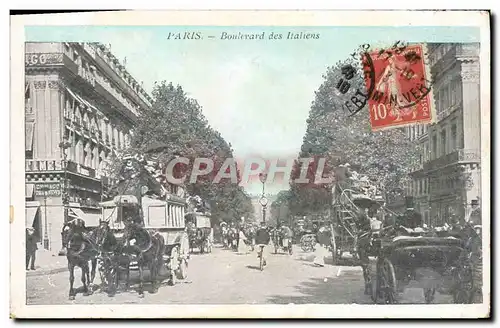 Cartes postales Paris Boulevard des Italiens