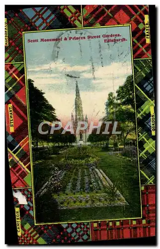 Ansichtskarte AK Scott Monument & Princes Street Gardens Edinburgh