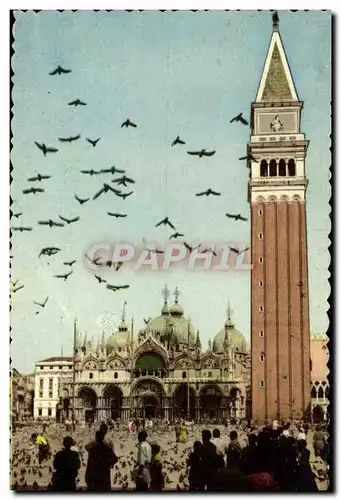 Cartes postales moderne Venezia Piazza Chiesa di s Marco e Campanile