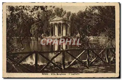 Ansichtskarte AK Roma Villa Borghese II Laghetto