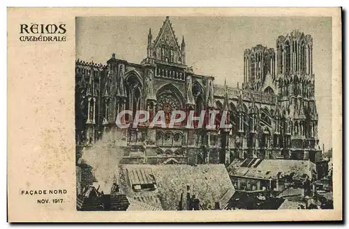 Cartes postales Reims Cathedrale Facade Nord