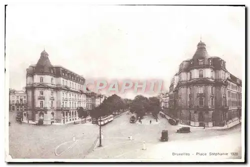 Cartes postales Feuille electorale Bruxelles Place Stephanie