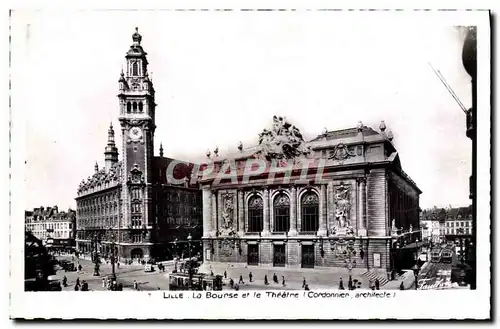 Cartes postales moderne Lille La Bourse et le Theatre Cordonnier Architecte