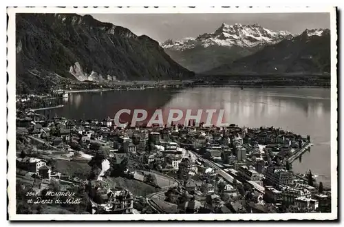 Cartes postales moderne Montreux Et Dents Du Midi