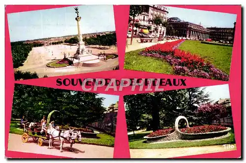 Cartes postales moderne Bordeaux Monument Des Girandins Allees De Tourny Jardin Public