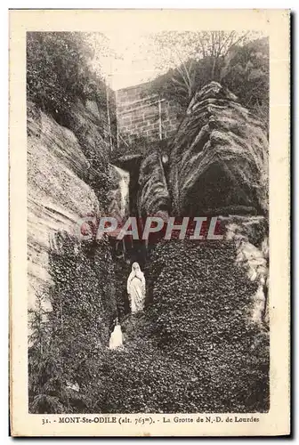 Cartes postales Mont Ste Odile La Grotte De ND de Lourdes