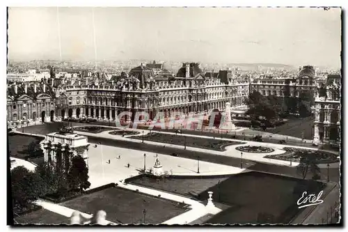 Moderne Karte Paris La Place Du Carrousel Et Le Louvre