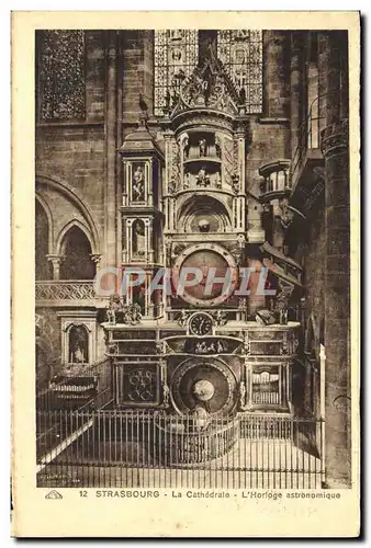 Cartes postales Strasbourg La Cathedrale L Horloge Astronomique