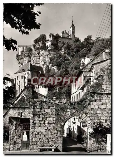 Moderne Karte Rocamadour Porte Du Figuier Entree De La Ville